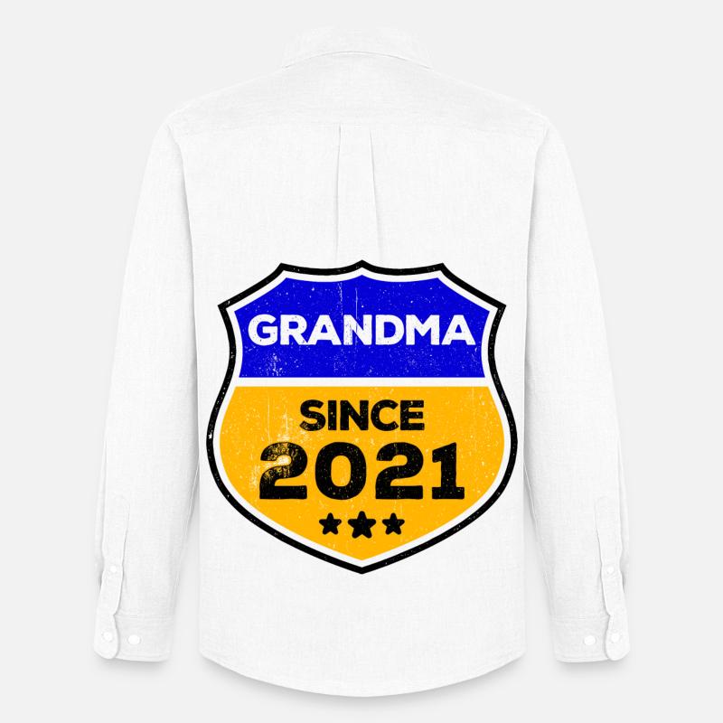 Seniorin Großmutter Rentnerin Oma Statement - Männer Oxford Hemd von Stanley/Stella - Weiß