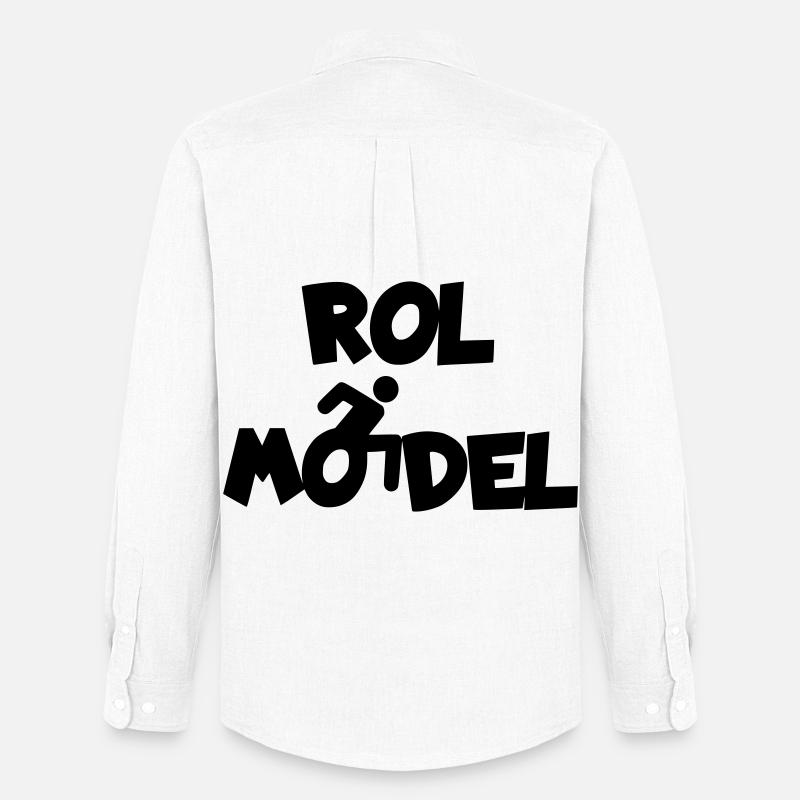 Jeder Rollstuhlfahrer ist ein Vorbild # - Männer Oxford Hemd von Stanley/Stella - Weiß