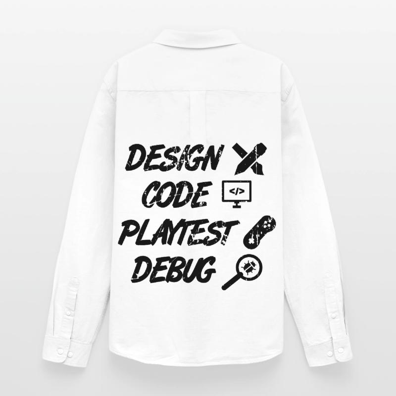 Design Code Playtest Debug Männer Oxford Hemd von Stanley/Stella