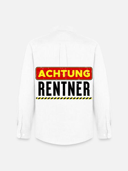 Pension Freiheit Rentner Ruhestand Statement - Männer Oxford Hemd von Stanley/Stella - Weiß