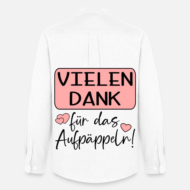 GUTE BESSERUNG - AUFPÄPPELN - Männer Oxford Hemd von Stanley/Stella - Weiß