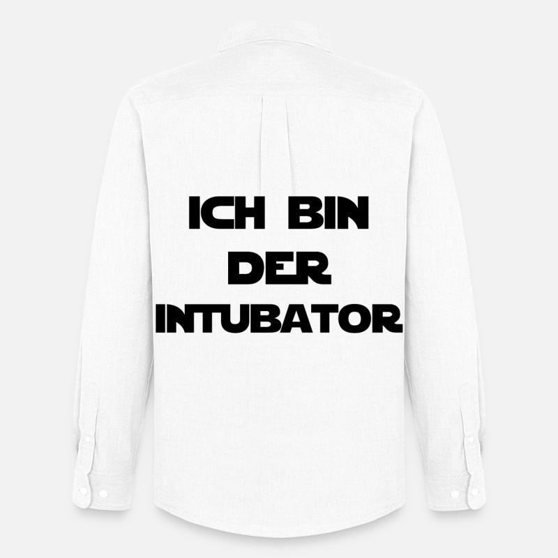 Ich bin der Intubator - Männer Oxford Hemd von Stanley/Stella - Weiß