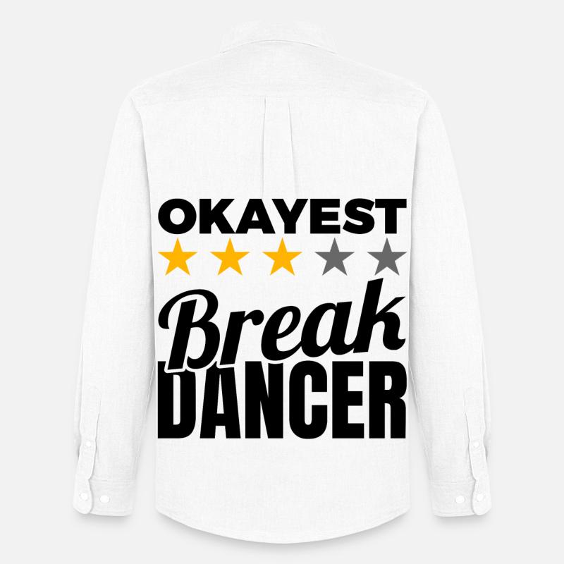 Okayest Breakdancer - Männer Oxford Hemd von Stanley/Stella - Weiß