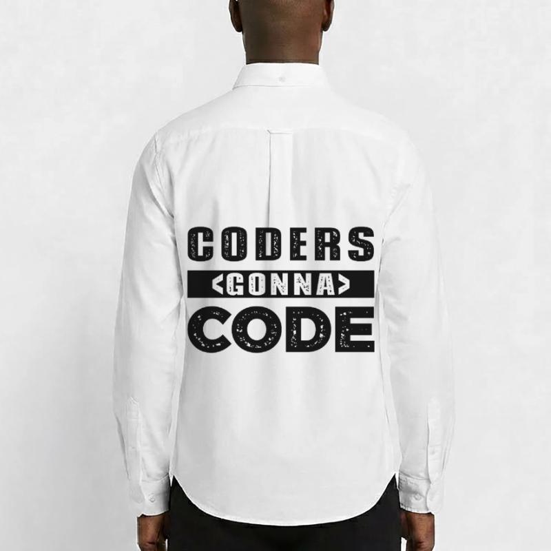 Coders Gonna Code Männer Oxford Hemd von Stanley/Stella