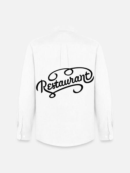Restaurant lettering - Men's Oxford Shirt by Stanley/Stella - white