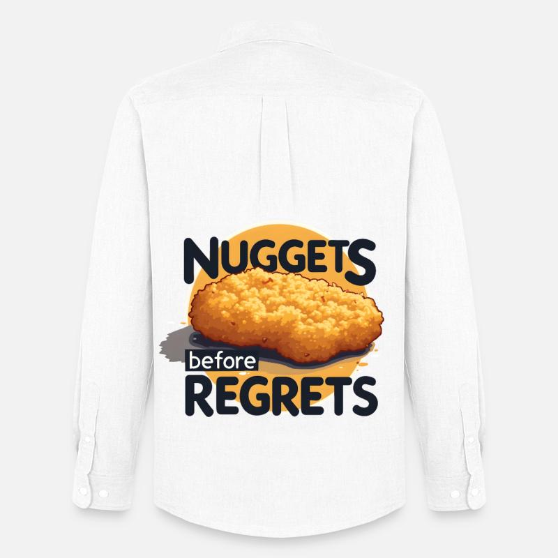 Nuggets Before Regrets - Männer Oxford Hemd von Stanley/Stella - Weiß
