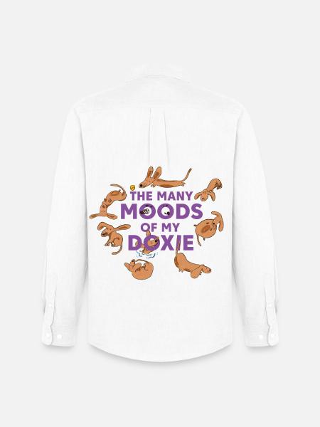 Dachshund Whims – Every Day an Adventure - Men's Oxford Shirt by Stanley/Stella - white
