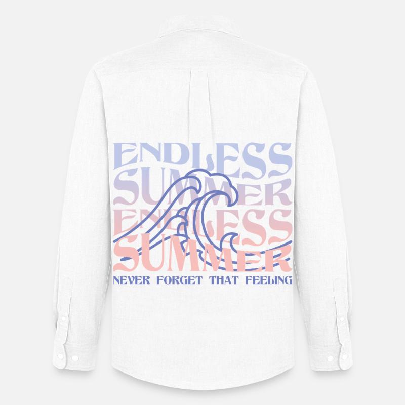 Endless Summer – Wellen & Beach Vibes - Männer Oxford Hemd von Stanley/Stella - Weiß