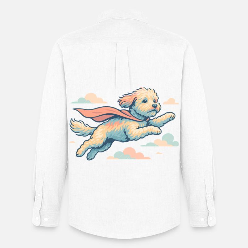 Super Hund Havapoo Cape Umhang Geschenk - Männer Oxford Hemd von Stanley/Stella - Weiß