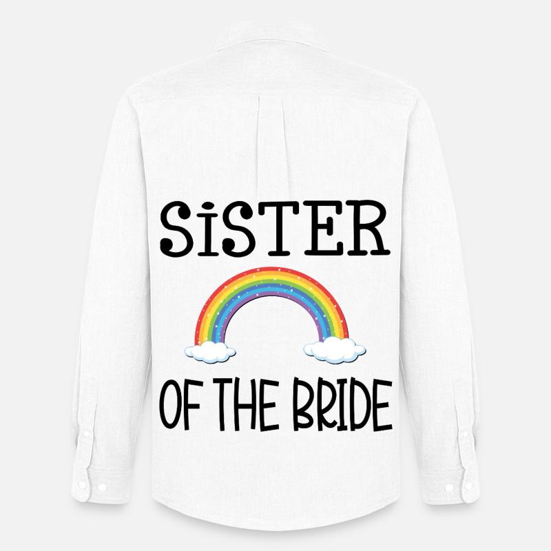 REGENBOGENSCHWESTER DER BRAUT - Männer Oxford Hemd von Stanley/Stella - Weiß