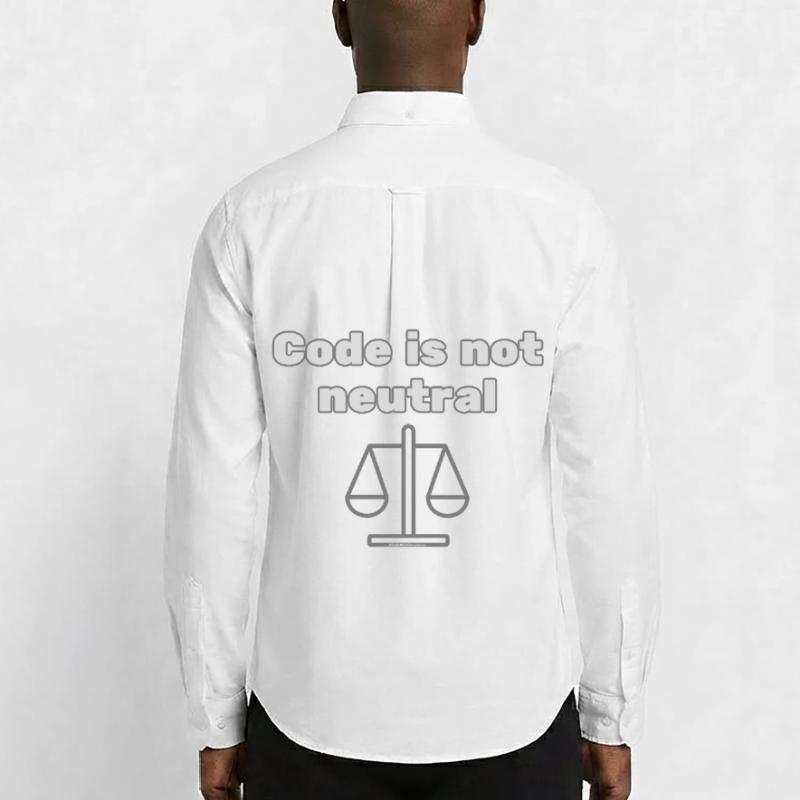 Code Is Not Neutral - Ethical Coder Statement Männer Oxford Hemd von Stanley/Stella