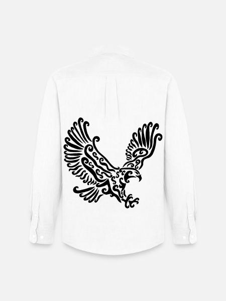 Black Eagle - Men's Oxford Shirt by Stanley/Stella - white