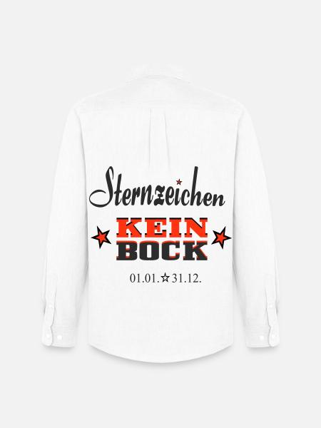 Sternchen Kein Bock Jahreskalender - Männer Oxford Hemd von Stanley/Stella - Weiß