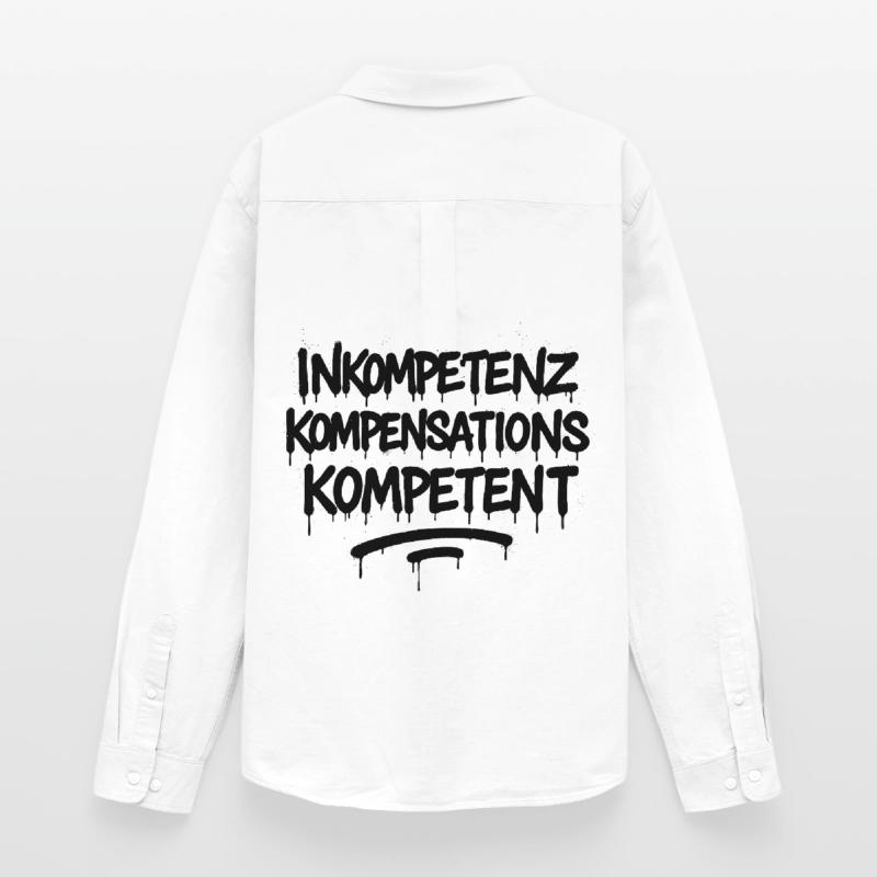 Inkompetenz Kompensations Kompetenz – Büro Spruch Männer Oxford Hemd von Stanley/Stella