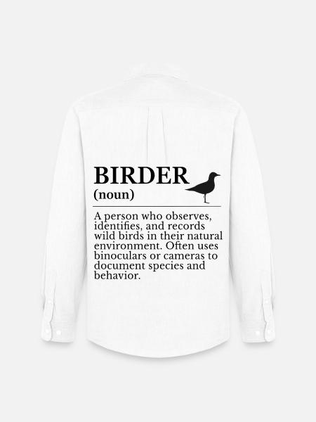 Birder Definition - Birdwatchers - Men's Oxford Shirt by Stanley/Stella - white