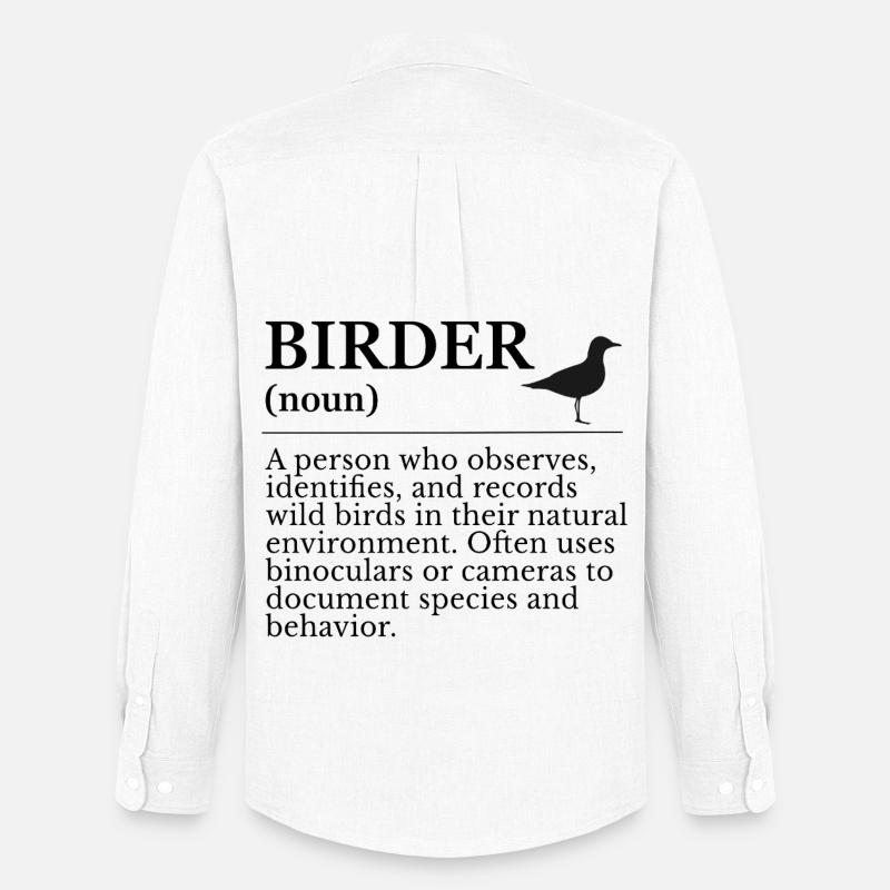 Birder Definition - Vogelbeobachter - Männer Oxford Hemd von Stanley/Stella - Weiß