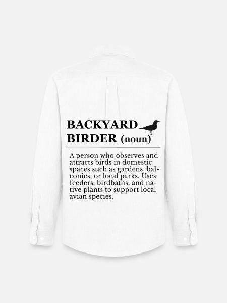 Bird watching in the garden - Men's Oxford Shirt by Stanley/Stella - white