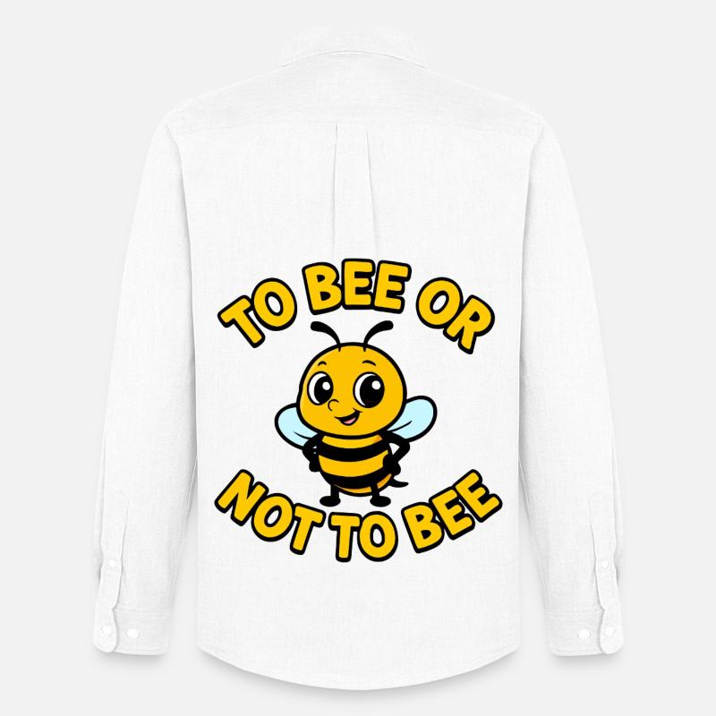 Biene oder nicht Biene - Männer Oxford Hemd von Stanley/Stella - Weiß