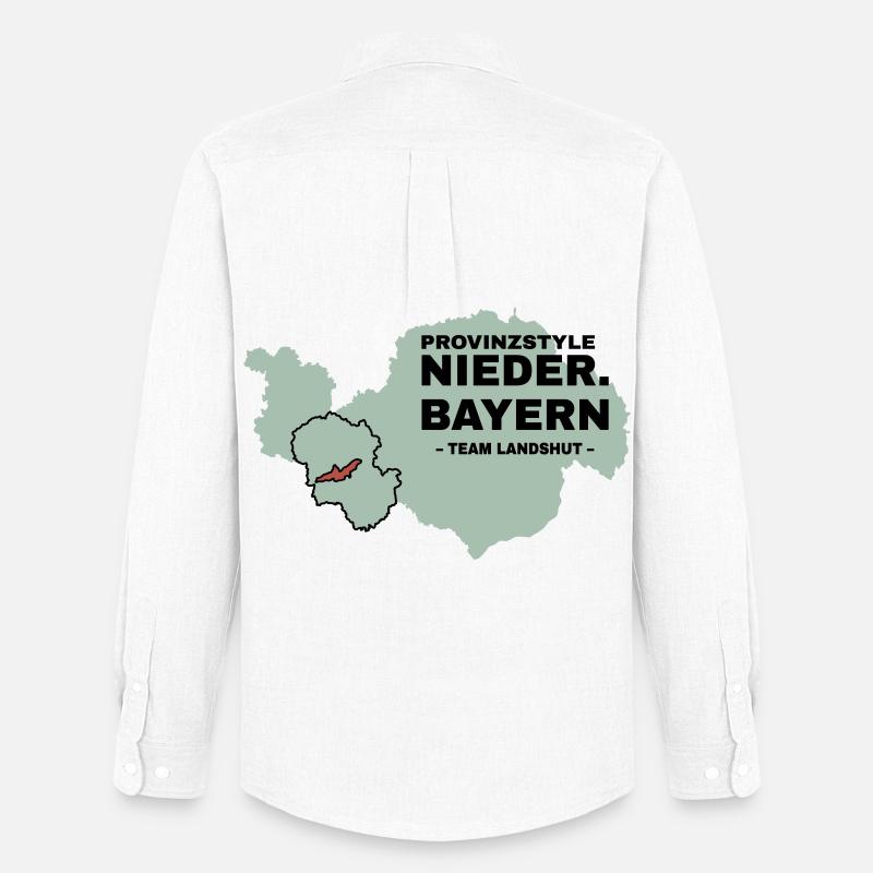 Bassa Baviera | LANDSHUT - Stanley/Stella Camicia Oxford uomo - bianco