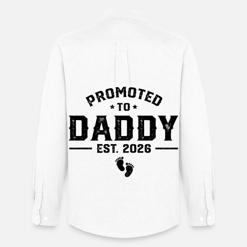 Daddy Est 2026 – Lustiges Papa  - Männer Oxford Hemd von Stanley/Stella - Weiß