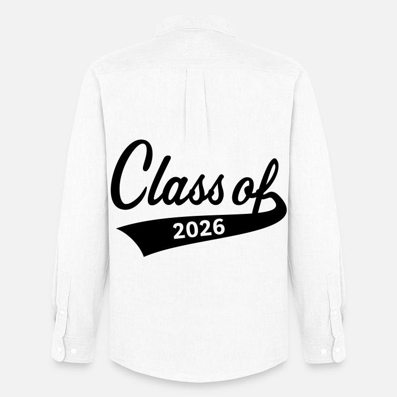 Class Of 2026 (Abschlussklasse Schulabschluss B) - Männer Oxford Hemd von Stanley/Stella - Weiß