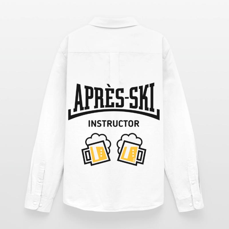 Après-Ski Instructor (Beer, Après-Ski Concave, POS3C) Men's Oxford Shirt by Stanley/Stella