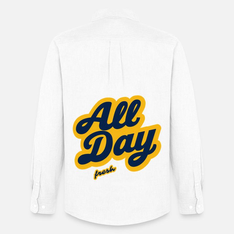 All Day Fresh - Männer Oxford Hemd von Stanley/Stella - Weiß