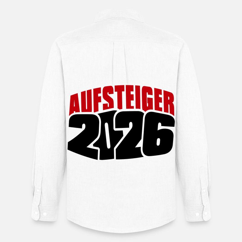 Aufsteiger 2026 Aufstieg - Männer Oxford Hemd von Stanley/Stella - Weiß