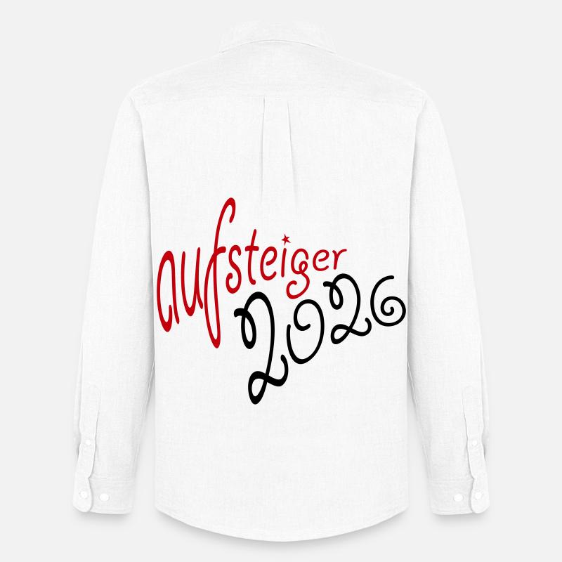 Aufsteiger 2026 Aufstieg - Männer Oxford Hemd von Stanley/Stella - Weiß