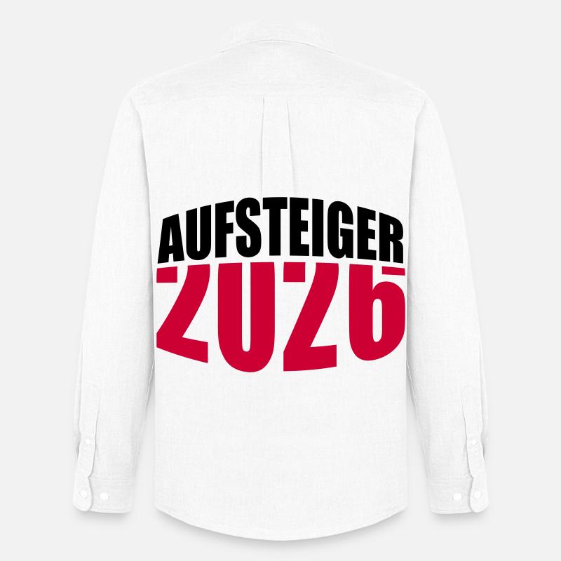 Aufsteiger 2026 Aufstieg - Männer Oxford Hemd von Stanley/Stella - Weiß