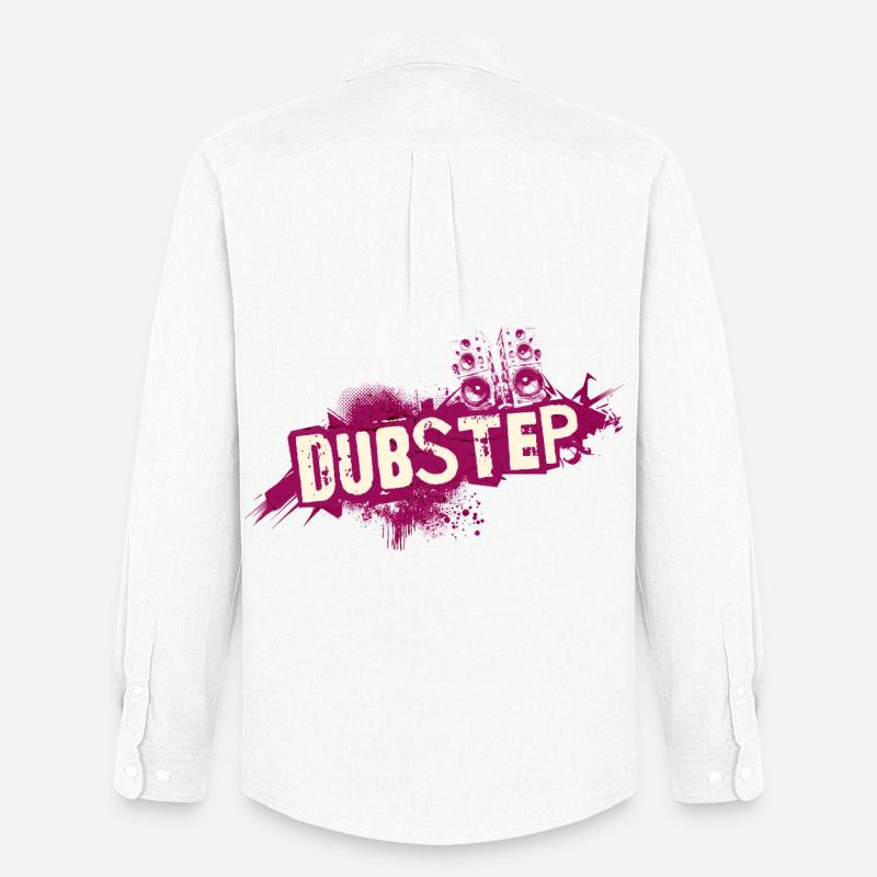 Dubstep-Graffiti-Grunge - Männer Oxford Hemd von Stanley/Stella - Weiß