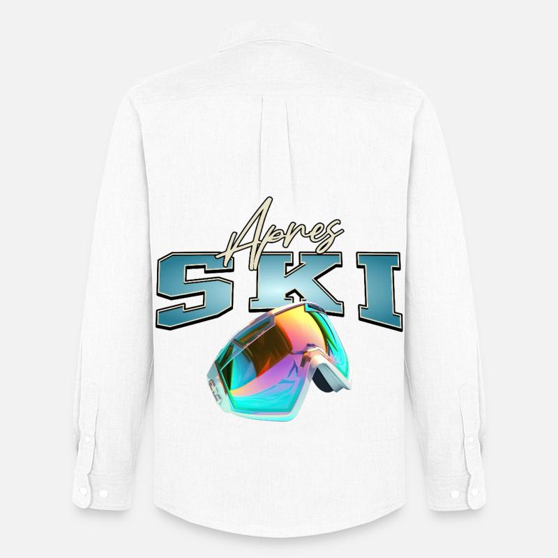 Apres Ski - Männer Oxford Hemd von Stanley/Stella - Weiß