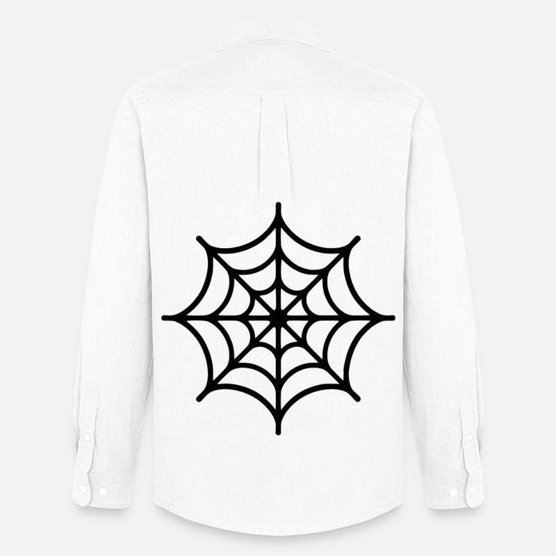 Spinnennetz Spinne - Männer Oxford Hemd von Stanley/Stella - Weiß