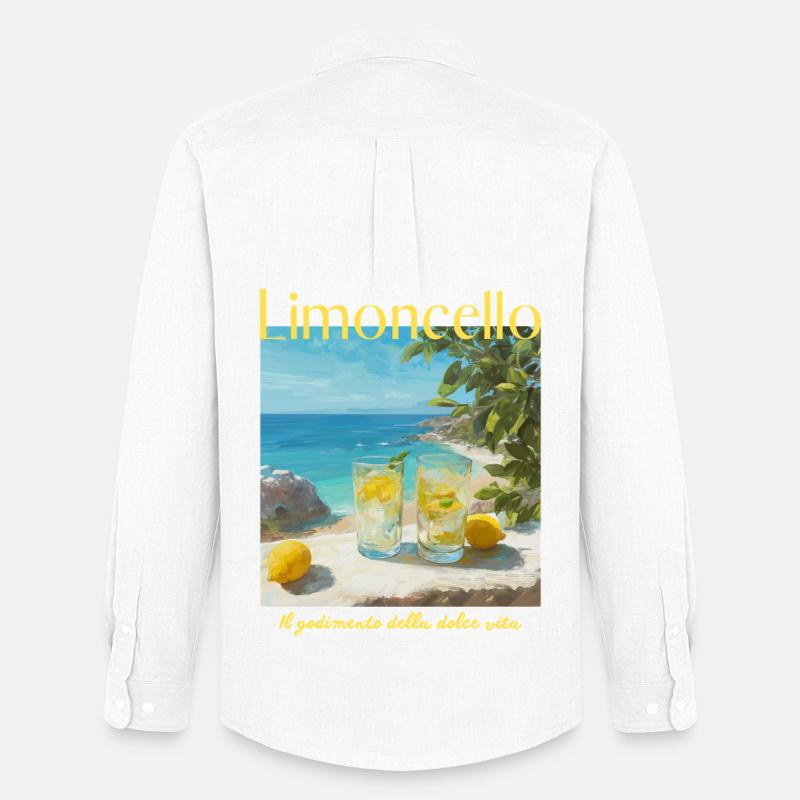 Limonecello am Strand - Männer Oxford Hemd von Stanley/Stella - Weiß