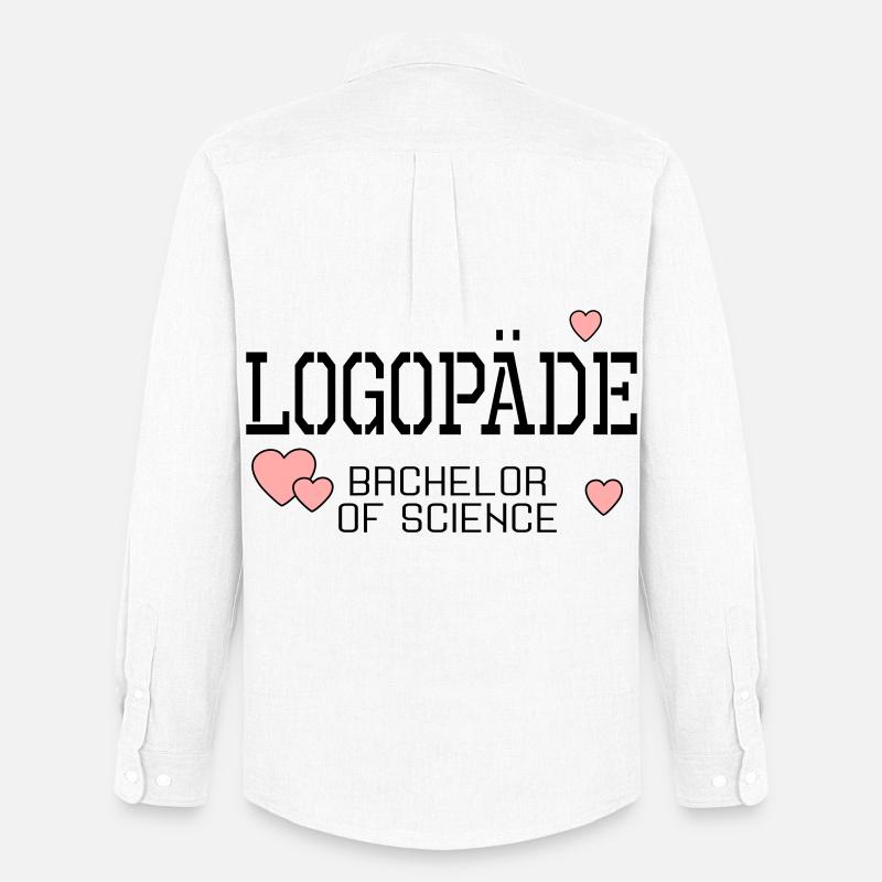 Logopäde Bachelor-Studium Logopädie - Männer Oxford Hemd von Stanley/Stella - Weiß