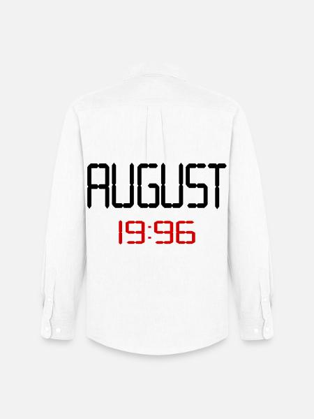 August 1996 - 30th birthday - Men's Oxford Shirt by Stanley/Stella - white