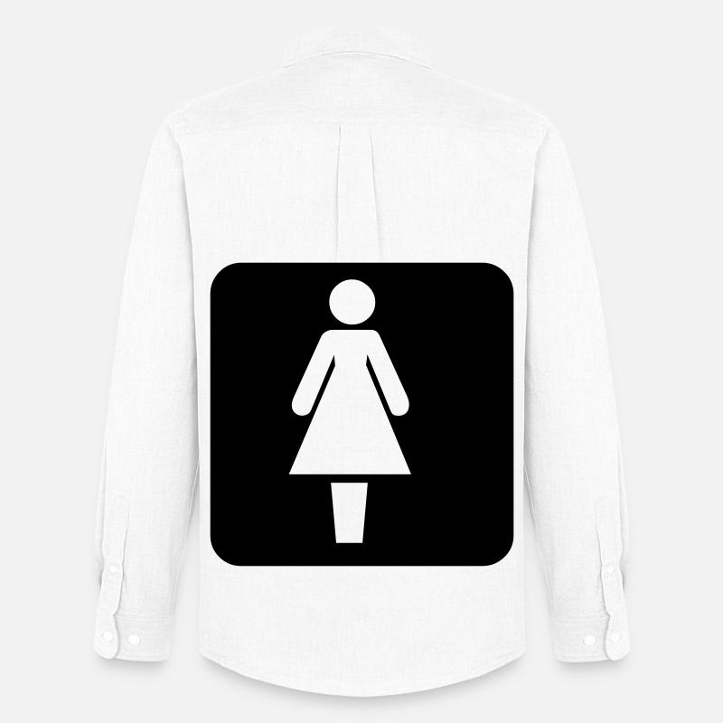 Frauen Symbol - Männer Oxford Hemd von Stanley/Stella - Weiß