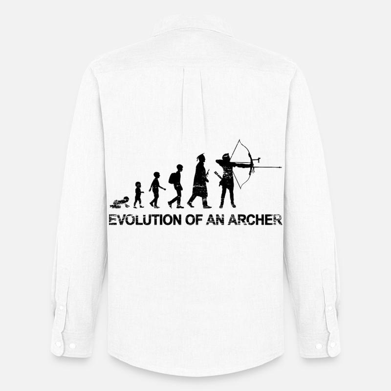 Évolution d’un archer - Chemise Oxford homme Stanley/Stella - blanc
