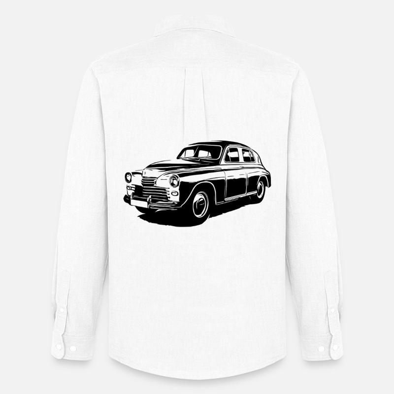 Pobeda Elegance - Männer Oxford Hemd von Stanley/Stella - Weiß
