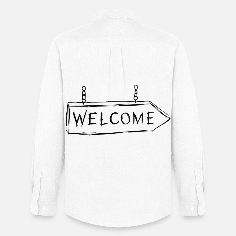Welcome - Männer Oxford Hemd von Stanley/Stella - Weiß