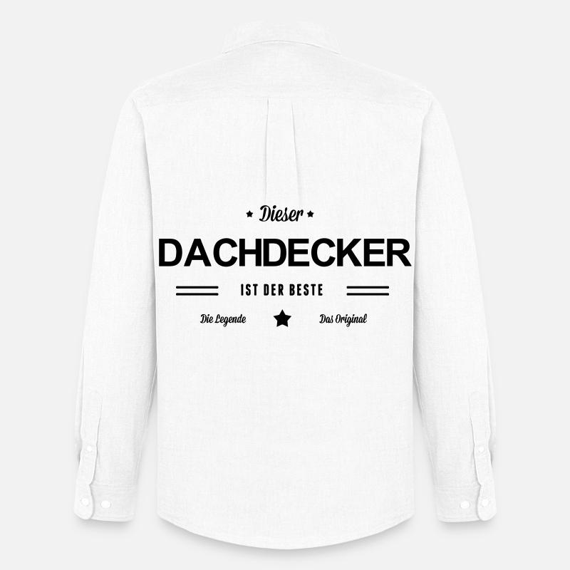 Bester Dachdecker - Männer Oxford Hemd von Stanley/Stella - Weiß