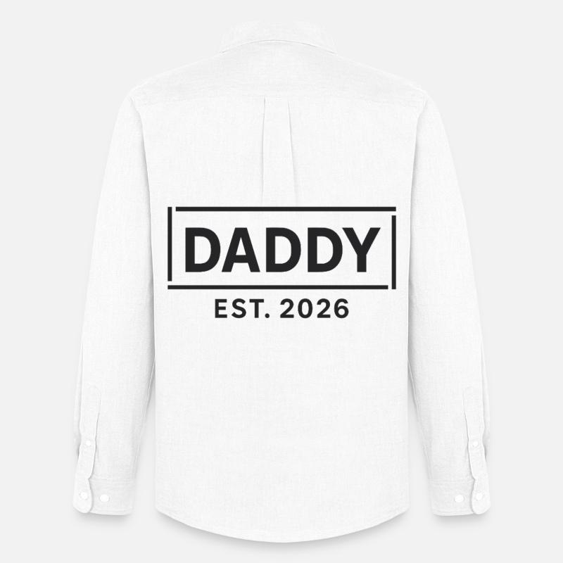 DADDY 2026 Stolzer werdender Vater - Männer Oxford Hemd von Stanley/Stella - Weiß