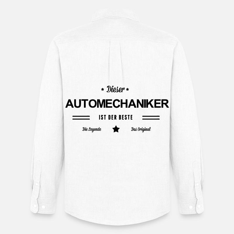 Bester Automechaniker - Männer Oxford Hemd von Stanley/Stella - Weiß