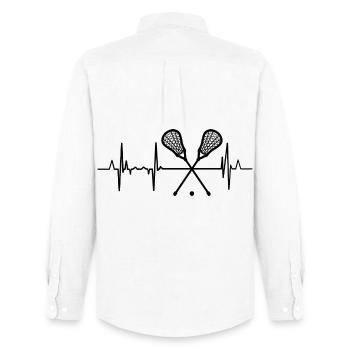Lacrosse Heartline - Men's Oxford Shirt by Stanley/Stella - white - Back - AI Model Male 185 dark (185cm)