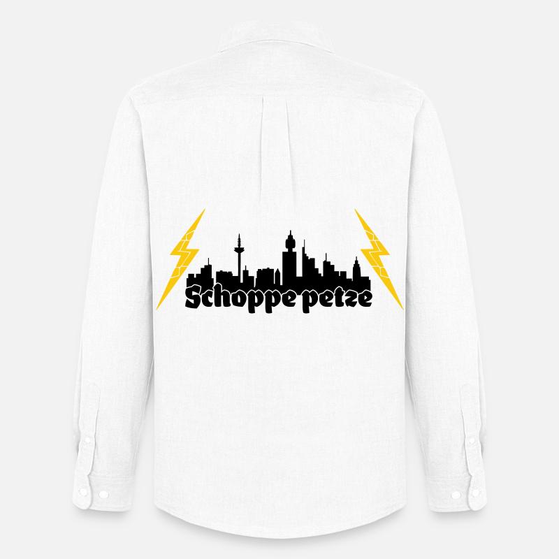 Schoppe petze ffm skyline - Männer Oxford Hemd von Stanley/Stella - Weiß