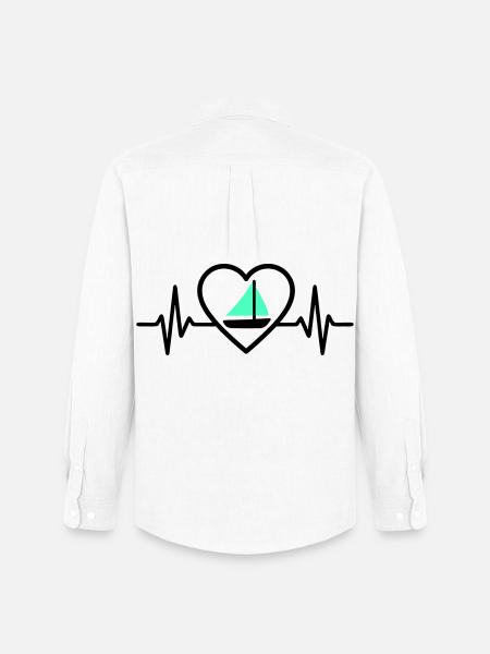 Heart Sailing – Passion Boat - Men's Oxford Shirt by Stanley/Stella - white