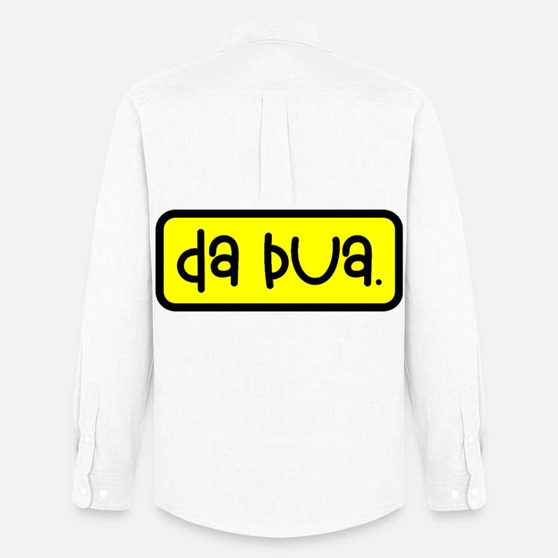 da Bua - Männer Oxford Hemd von Stanley/Stella - Weiß