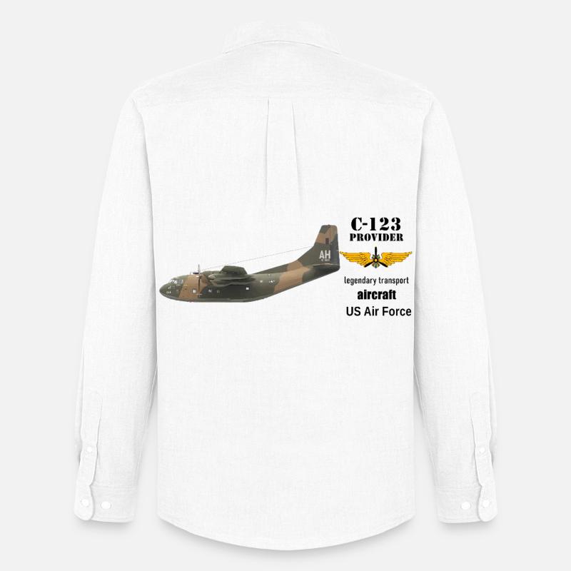 C-123 Provider - Männer Oxford Hemd von Stanley/Stella - Weiß