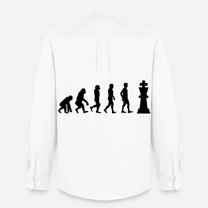 Chess evolution - Men's Oxford Shirt by Stanley/Stella - white