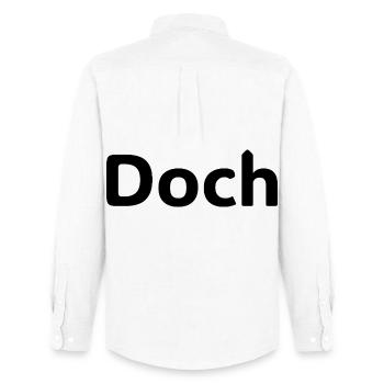 Doch – Deutscher Statement Spruch - Chemise Oxford homme Stanley/Stella - blanc - Dos - AI Model Male 185 dark (185cm)